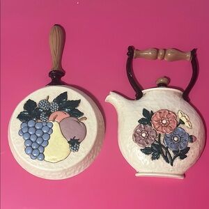 Vintage Ceramic Wall Decor Set